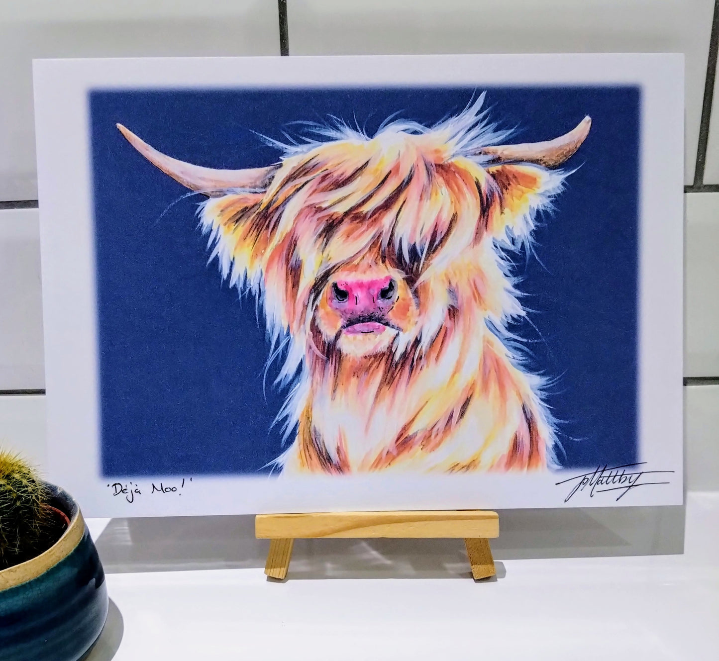 'Deja Moo!' A4 Print