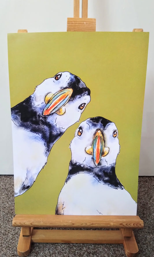 'There's Puffin Better Than a Good Friend' A3 Print